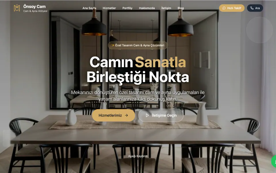 Önsoy Cam Web Sitesi
